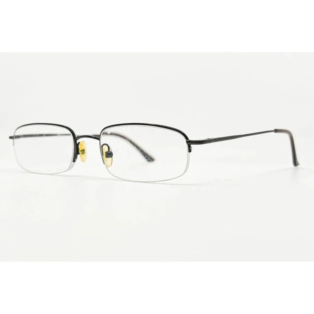 Envision Eyeglasses Frames Mens Brown Metal Half Rim EN 7659 49-19-140